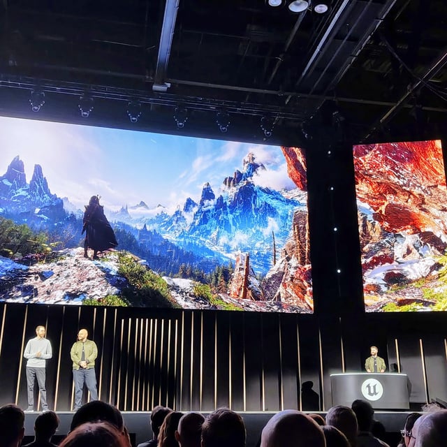 The Witcher 4 Unreal Engine 5.6 tech demo live on stage at State of Unreal 2025 in Orlando
