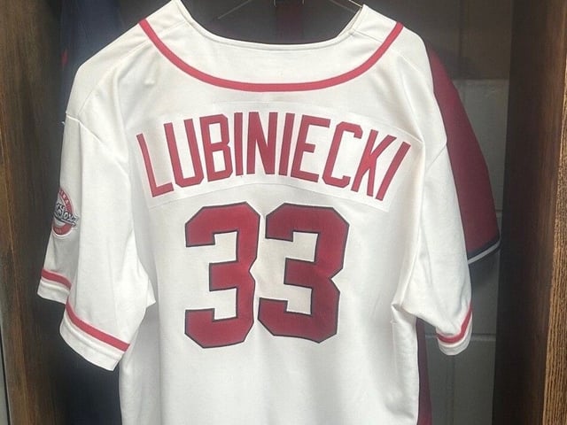 The Regina Red Sox are mourning the death of one of their players, Jesse Lubiniecki, whose jersey hangs in the stall in the clubhouse.