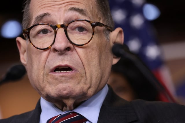 WASHINGTON, DC - MAY 24: U.S. Rep. Jerry Nadler (D-NY) speaks during a news conference at the U.S. Capitol on May 24, 2023 in Washington, DC. The Congressional Progressive Caucus (CPC) held a news conference to discuss the debt ceiling negotiations. (Photo by Alex Wong/Getty Images)