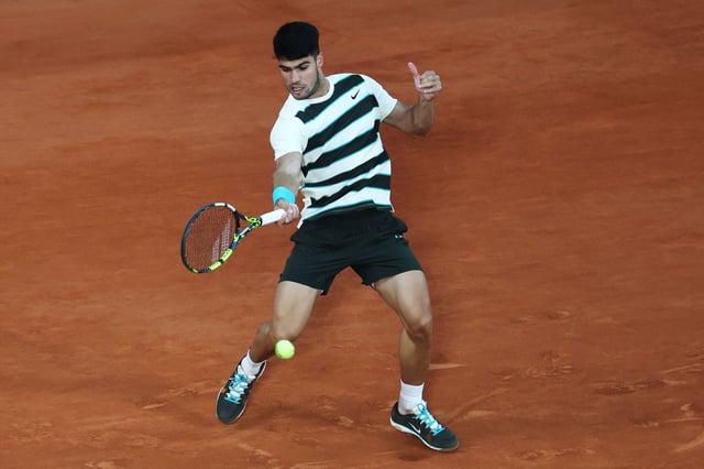 Roland Garros: Tommy Pau - Carlos Alcaraz, en imágenes.