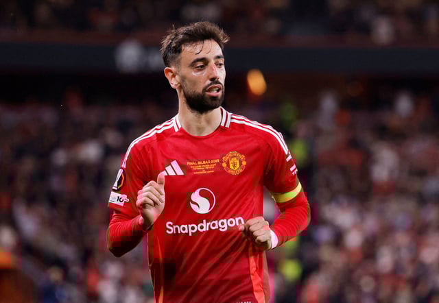 Soccer Football - Europa League - Final - Tottenham Hotspur v Manchester United - San Mames, Bilbao, Spain - May 21, 2025 Manchester United's Bruno Fernandes REUTERS/Andrew Couldridge/File Photo