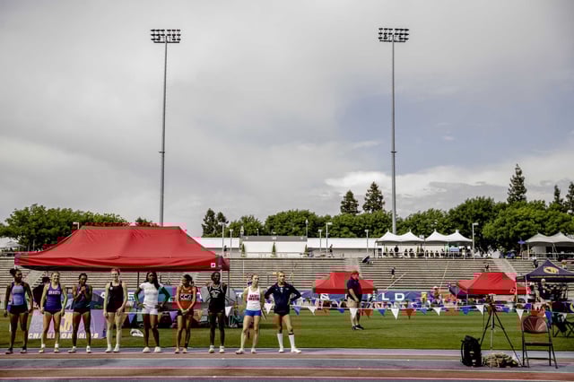 Competitors are introduced during the 105th California Interscholastic Federation (CIF) State Track &amp; Field Championships in Clovis on Saturday, May 31, 2025.
