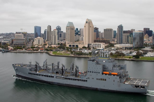 USNS Harvey Milk during acceptance trials in May 2023