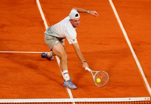 Tennis - French Open - Roland Garros, Paris, France - June 3, 2025  Tommy Paul of the U.S. reacts during his quarter final match against Spain's Carlos Alcaraz REUTERS/Denis Balibouse