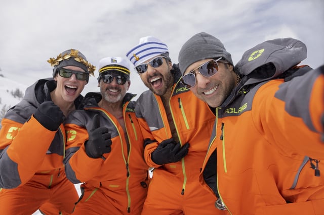 Cory Michael Smith, Steve Carell, Ramy Youssef, and Jason Schwartzman in HBO&#39;s &#39;Mountainhead.&#39;