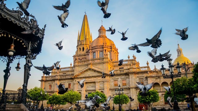 The cathedral in Guadalajara. The city’s US consulate has advised against travelling to the resort of Puerto Vallarta