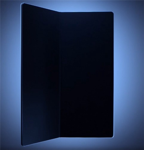 This image, captured from a video posted on Samsung Electronics Co.'s Newsroom site, shows the company's upcoming foldable smartphone. (PHOTO NOT FOR SALE) (Yonhap)