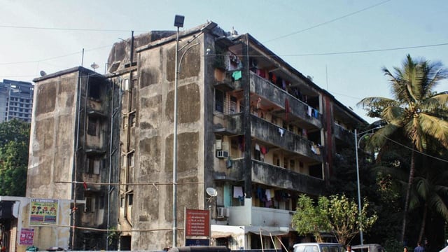 Thane, India - April, 04, 2022: A Mhada building in vartak nager in thane, in thane,Mumbai, India, on, Monday, April, 04, 2022. ( Praful Gangurde / HT Photo)