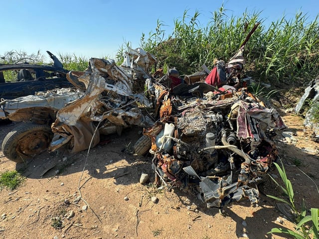 Coches abandonados en el entorno del barranco del Poio, meses después de la dana