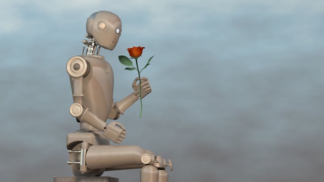 robot flower