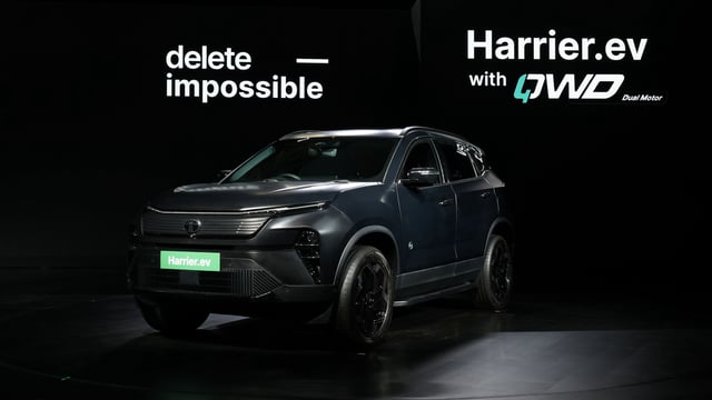 Tata Harrier EV will be offered in four colour schemes. 