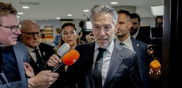 AFP - Le Premier ministre néerlandais démissionnaire, Dick Schoof, à La Haye, le 4 juin 2025