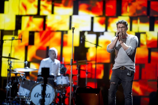 Morten Harket of A-ha perform on stage during the annual Nobel Peace Prize Concert in Telenor Arena outside Oslo, December 11, 2015. REUTERS/Jon Olav Nesvold/NTB scanpix/File Photo
