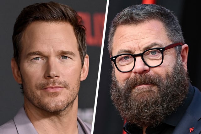 Chris Pratt; Nick Offerman.