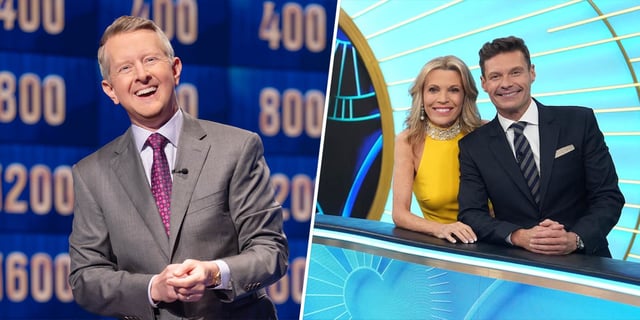 Ken Jennings on Jeopardy and Vanna White, Ryan Seacrest on Wheel of Fortune.