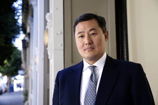 University of California Professor John Yoo poses for a portrait in downtown San Francisco, California on Fri. April 15, 2016.