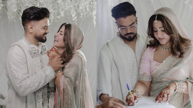 Hina Khan and Rocky Jaiswal tie the knot