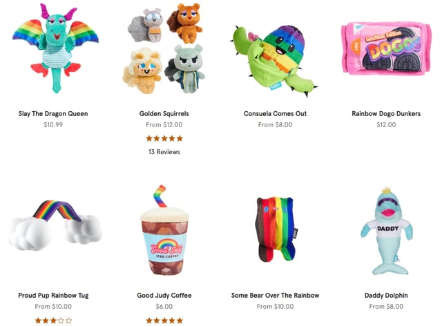 Bark.co&#39;s extensive Pride 2025 collection includes an LGBTQ+ cactus, and a &#34;daddy dolphin) (Bark.co)