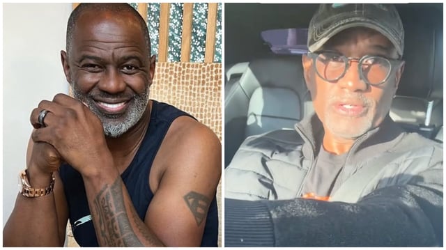 Brian McKnight, left; Claude McKnight. Photo: Instagram/Brian McKnight, TikTok/Claude McKnight