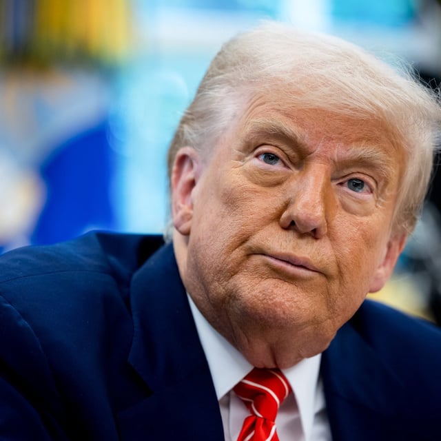 US President Donald Trump during a news conference
