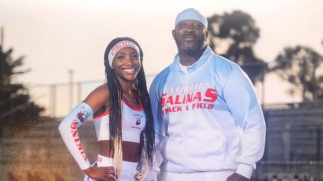 Clara Adams With Her Father