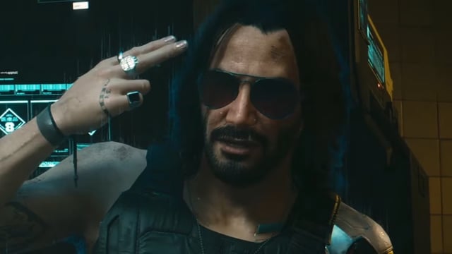 johnny silverhand gun fingers in cyberpunk 2077