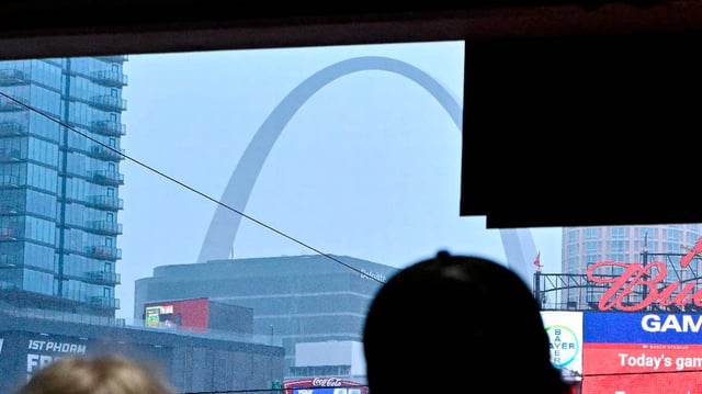 No baseball at Busch Stadium on Wednesday, May 4, 2025; the Royals-Cardinals game was postponed because of poor weather.