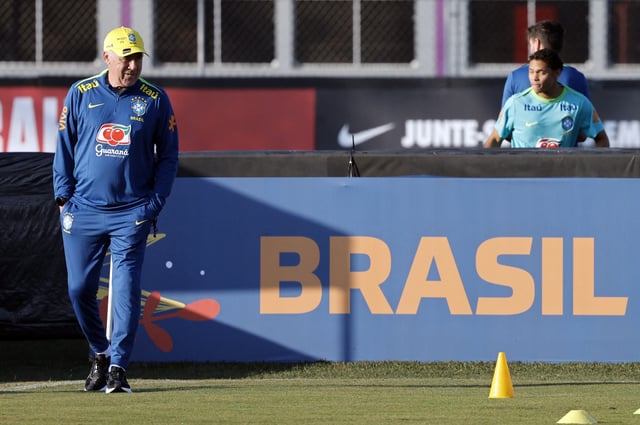 Soccer Football - Brazil training with new coach Carlo Ancelotti - CT Joaquim Grava, Sao Paulo, Brazil - June 2, 2025 Brazil coach Carlo Ancelotti during training REUTERS/Jorge Silva
