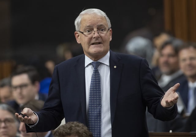 Minister of Transport Marc Garneau responds to a question during Question Period in the House of Commons in Ottawa, Thursday, Feb. 27, 2020. THE CANADIAN PRESS/Adrian Wyld