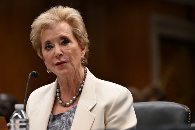 La ministre américaine de l’éducation, Linda McMahon.