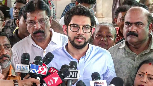 Mumbai, May 21 (ANI): Shiv Sena (UBT) leader Aaditya Thackeray speaks to the media, on the all-party delegation visiting key partner countries, taking India’s message against terrorism to the global stage, in Mumbai on Wednesday. (ANI Photo) (ANI - X)