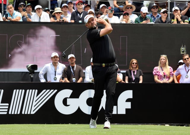 Golf - LIV Golf - Mexico City - Club de Golf Chapultepec, Naucalpan, Mexico - April 25, 2025 Ripper GC's Marc Leishman tees off. REUTERS/Raquel Cunha/File Photo