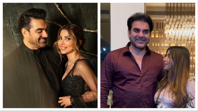 Arbaaz was also seen attempting to downplay the congratulations, hinting that he'd rather not discuss the matter just yet.