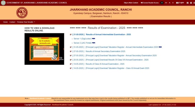 JAC 12th Arts Result 2025: Jharkhand Board Inter Results Releasing Today at jacresults.com, Know How to Check  | Image: File Photo