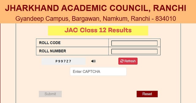 JAC Class 12 Results