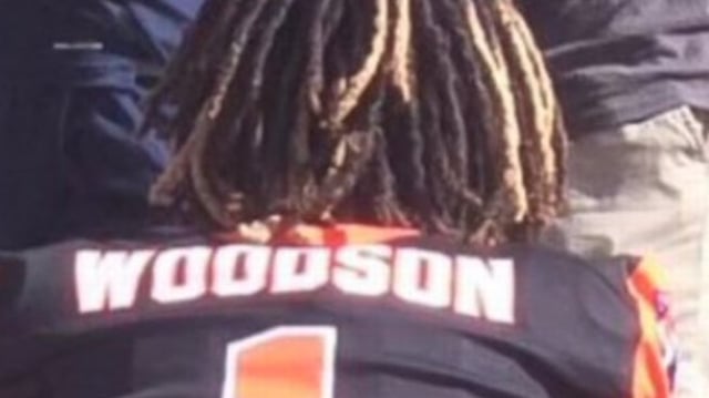Chase Woodson on the bench.