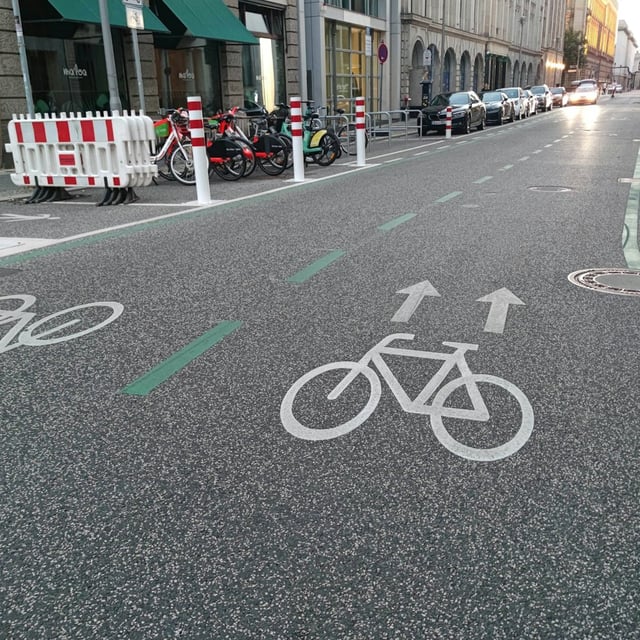 Fahrradstraße in Berlin: Die „Opern-Route“ im Karl-August-Kiez in Charlottenburg-Wilmersdorf sorgt derzeit für Diskussionen.