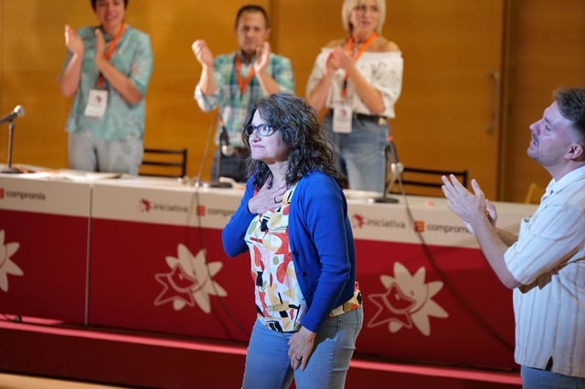 Mónica Oltra, en un acto de partido.