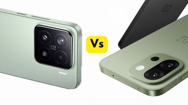 Xiaomi 15 (left), OnePlus 13s (right).