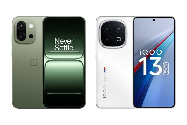 OnePlus 13s (left) and iQOO 13