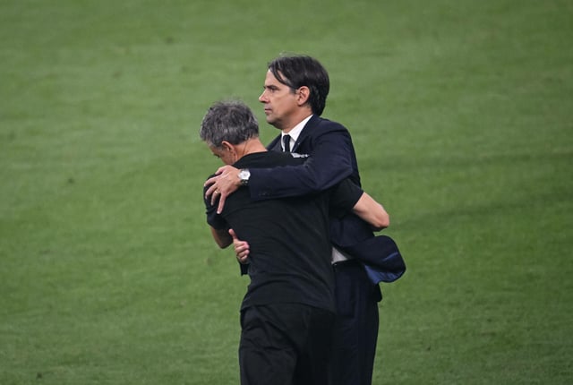 Luis Enrique und Simone Inzaghi (r.) trafen im Finale der Champions League aufeinander.