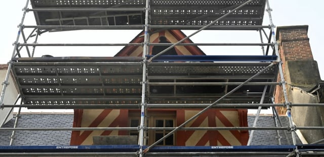 Maison en rénovation à Rennes (ouest de la France). Photo prise le 15 novembre 2023