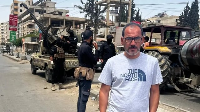 Feras Kilani, BBC Arabic’s special correspondent, in Damascus, two days before he was detained by Israeli forces