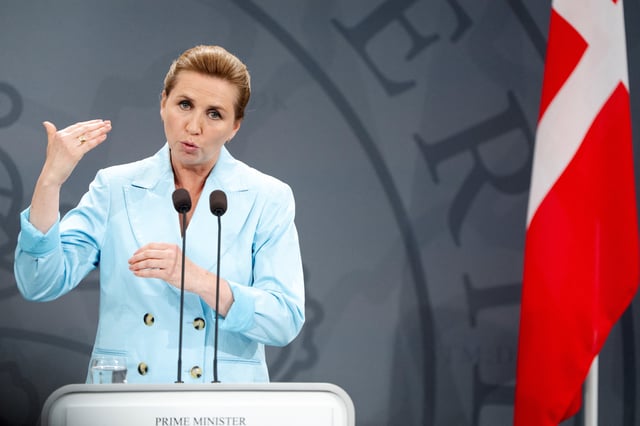 La première ministre danoise Mette Frederiksen à Christiansborg, Copenhague, Danemark, le 3 juin 2025.