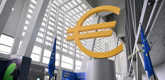 Siège de la Banque centrale européenne (BCE) à Francfort, en Allemagne, le 17 avril 2025