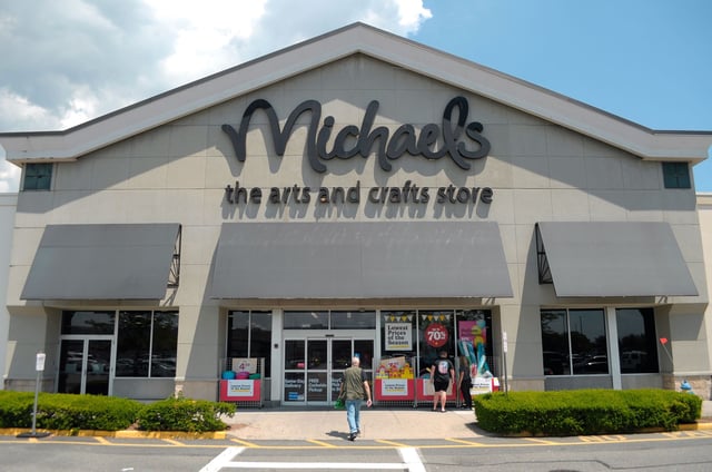 A Michaels location in New York. The retailer announced that it's expanding its fabric selection in light of Joann's collapse.