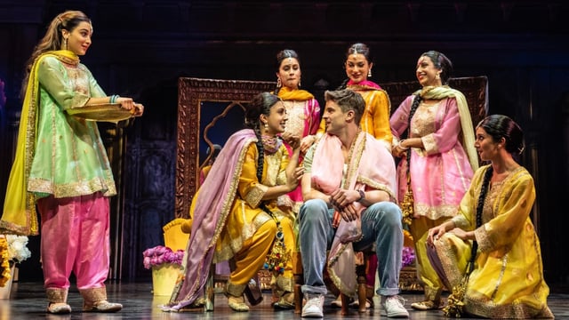 Jena Pandya and Ashley Day, centre, have a palpable spark as Simran and Roger