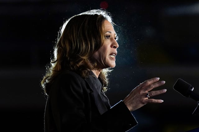 Democratic presidential nominee Vice President Kamala Harris at a campaign event on Sept. 13, 2024, Wilkes-Barre, Pa. 
