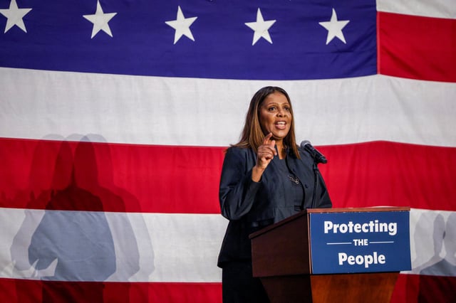 Attorney General Letitia James on May 8, 2025, in Valhalla, New York.