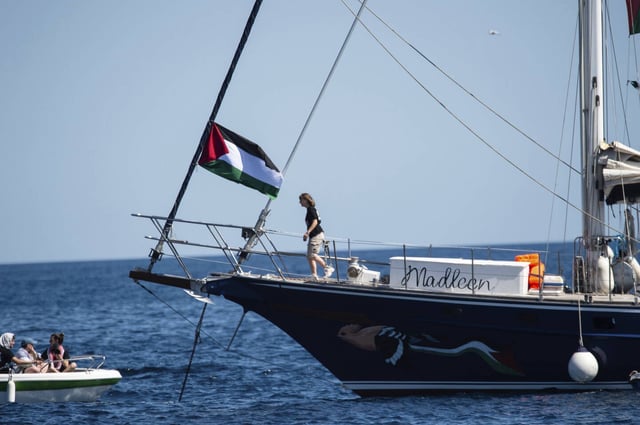 Le «Madleen», parti de Catane en Sicile, a mis le cap sur Gaza, le 1er juin 2025. 